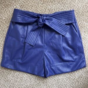 Marie Oliver High Waist Blue Shorts